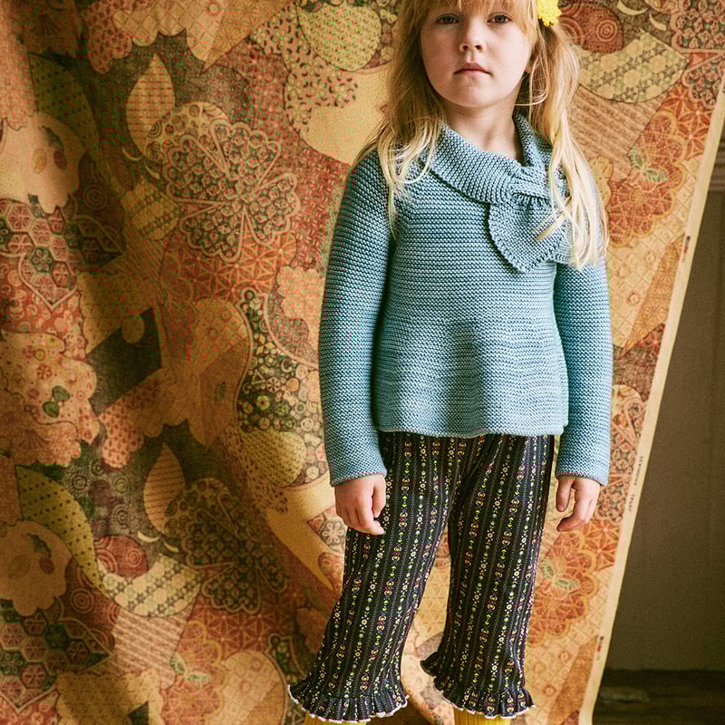 Misha & Puff / Ruffle Pedal Pusher - Licorice B Misha & Puff / Ruffle Pedal Pusher - Licorice B