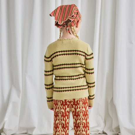 Misha & Puff / Polina Top - Raffia Beaded Stripe