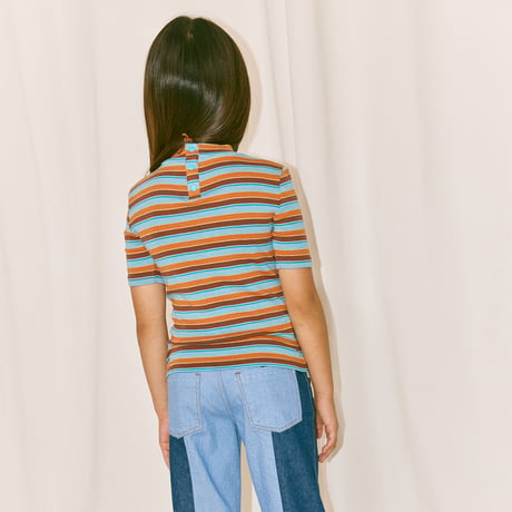 Misha & Puff / SERGE TOP - BRIGHT SKY AVENUE STRIPE