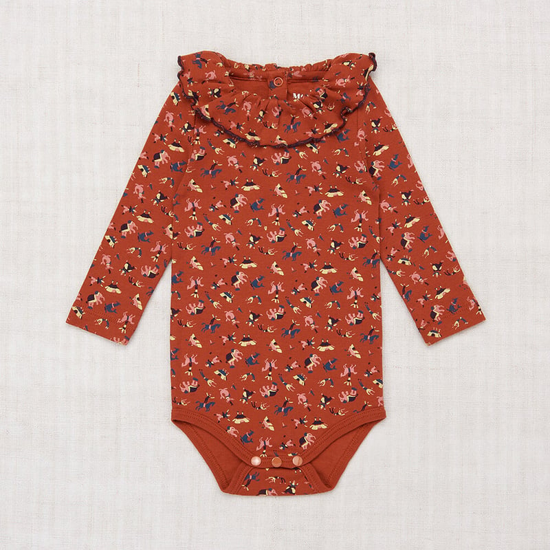 misha\u0026puff  Circus Print Paloma Onesie