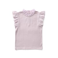 SOOR PLOOM / Eyelet Tee  -  SEASHELL POINTELLE