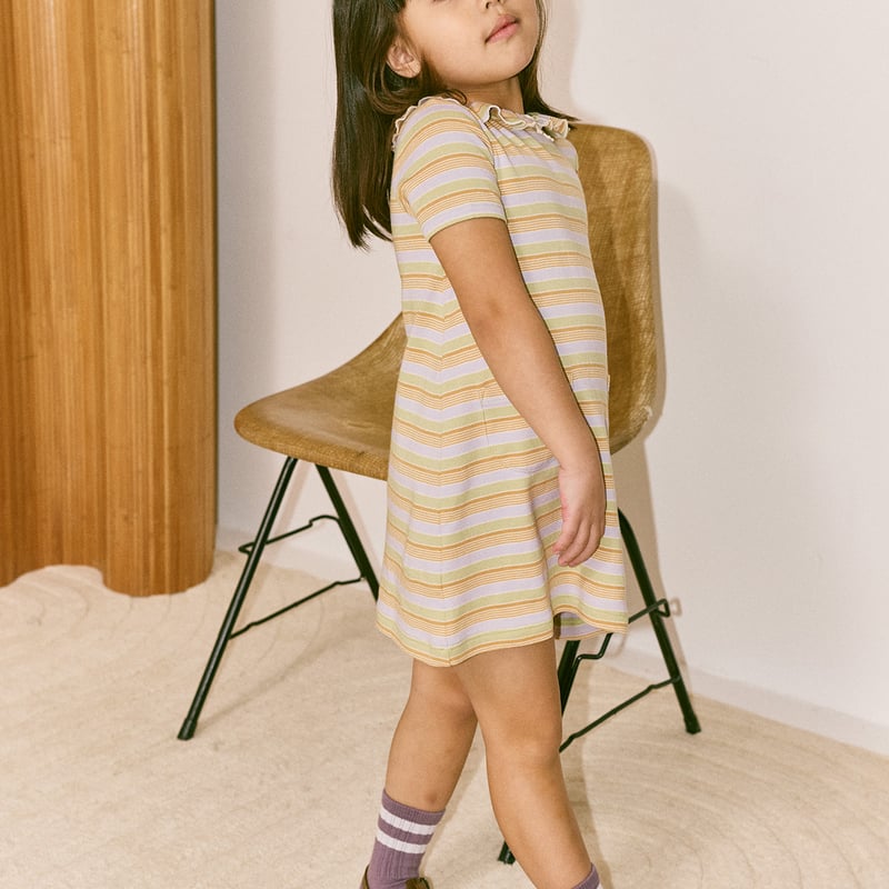 Misha & Puff / PATTIE DRESS - MIST AVENUE STRIP