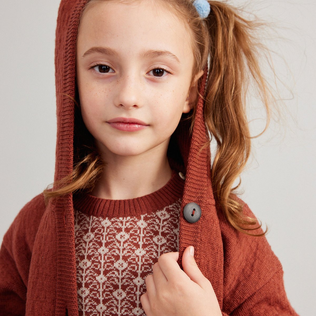 soor ploom Frill Collar, Chutney