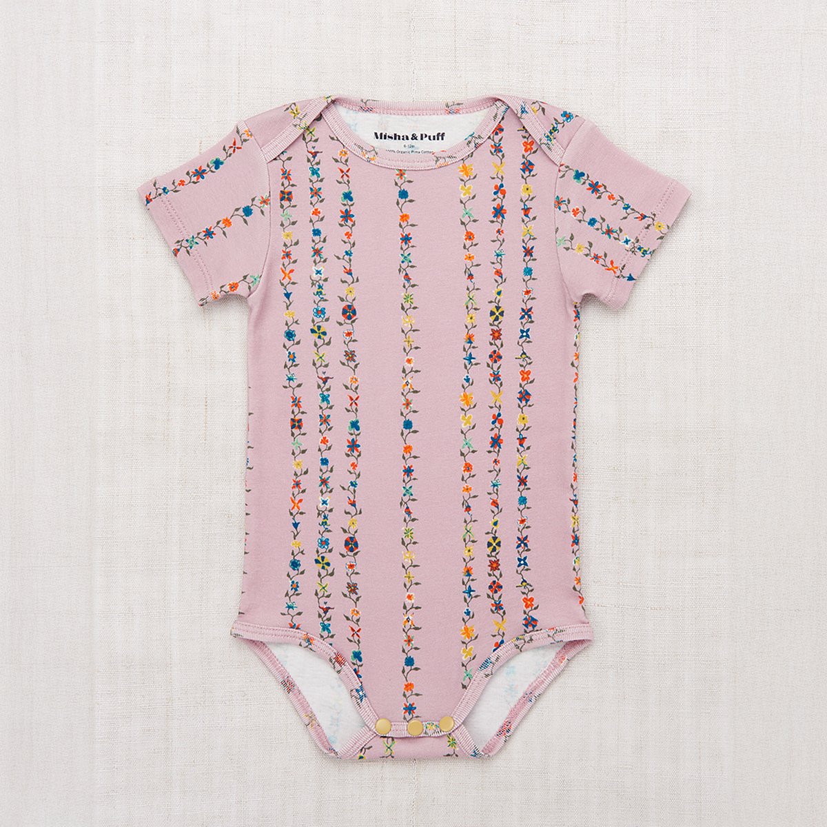 ロンパース・カバーオール misha and puff layette pima lap onesie fit=scale-down,w=1200
