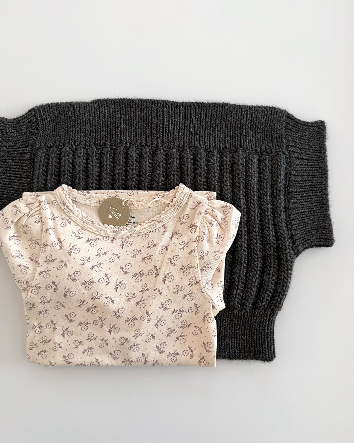 トップス soor ploom /Tie Tee, BerryStitchPrint 2y soor ploom /Tie Tee, BerryStitchPrint 2y