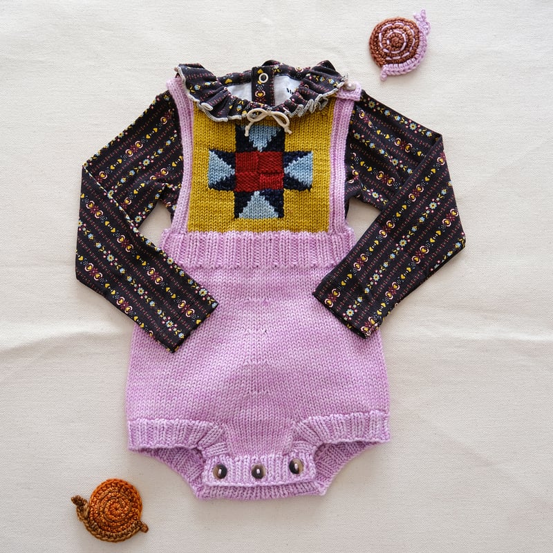 Misha & Puff / Nova Quilt Romper - Pink Lilac | Misha & Puff / Nova Quilt Romper - Pink Lilac |