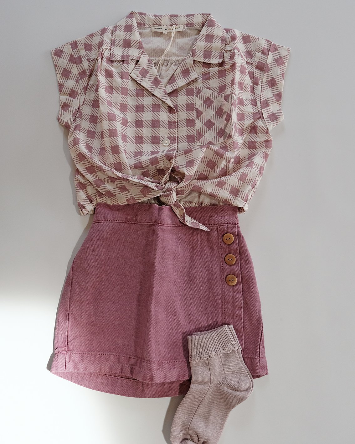 Soor Ploom ブラウス SOOR PLOOM / Loli Blouse - Gingham Print, Zinni