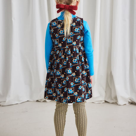 Misha & Puff / Corduroy Agatha Dress - Raisin Windowbox
