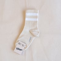 Collégien / Nico - Ribbed Varsity Crew Socks - Doux Agneaux