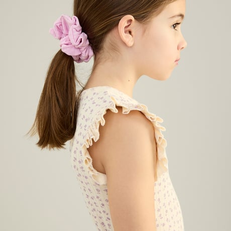 SOOR PLOOM / Frill Tee -  CHICWEED PRINT POINTELLE PANSY