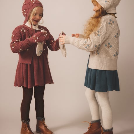 SOOR PLOOM / HERRINGBONE TIGHTS - PRUNE