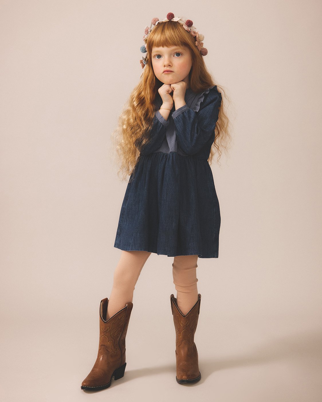 soor ploom ハニカム柄ドレス　4y soor ploom ハニカム柄ドレス 4y