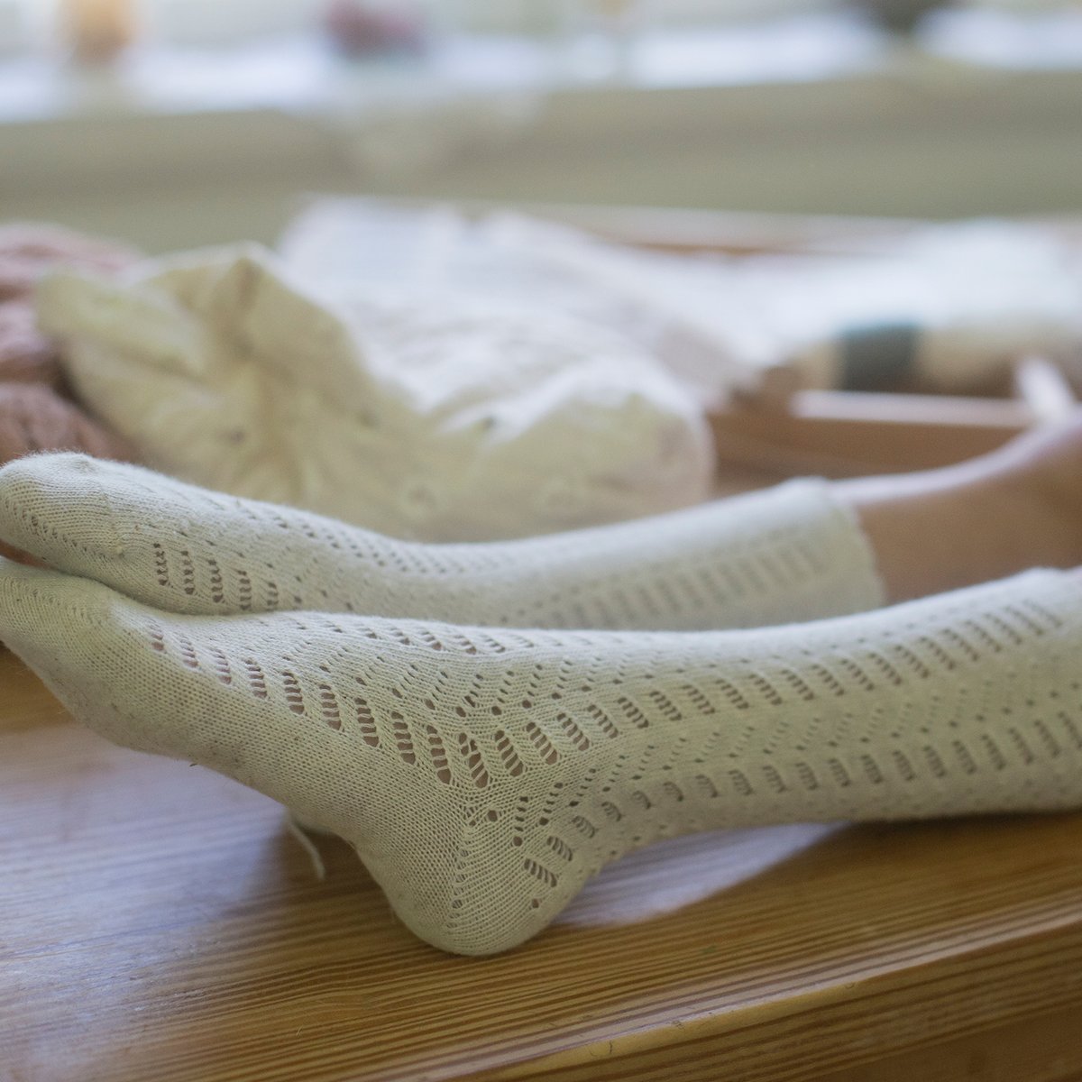 SOOR PLOOM / FROND KNEE SOCK SET - LINEN / PRUN