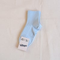 Collégien / La Mini Ribbed Ankle Socks - Glacier