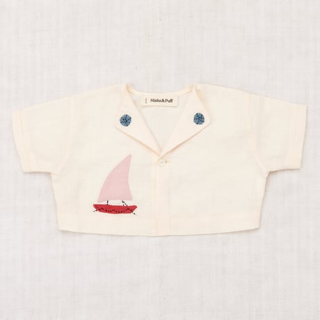 Misha & Puff / Baby Seaside Button Top - String