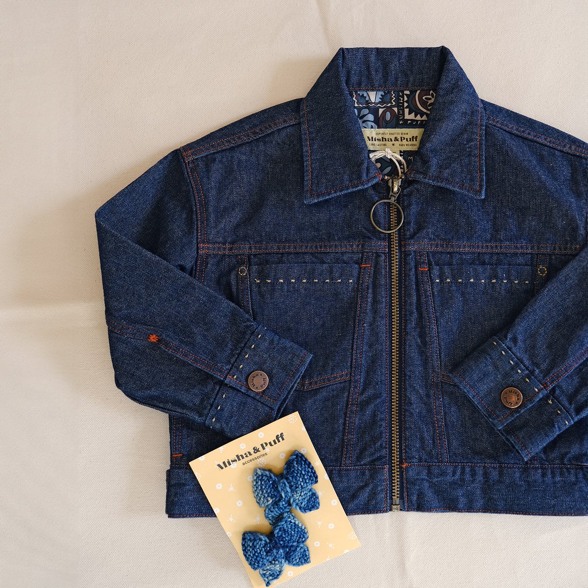 Misha & Puff / Zip Jacket - Indigo Denim | hi h Misha & Puff / Zip Jacket - Indigo Denim | hi h