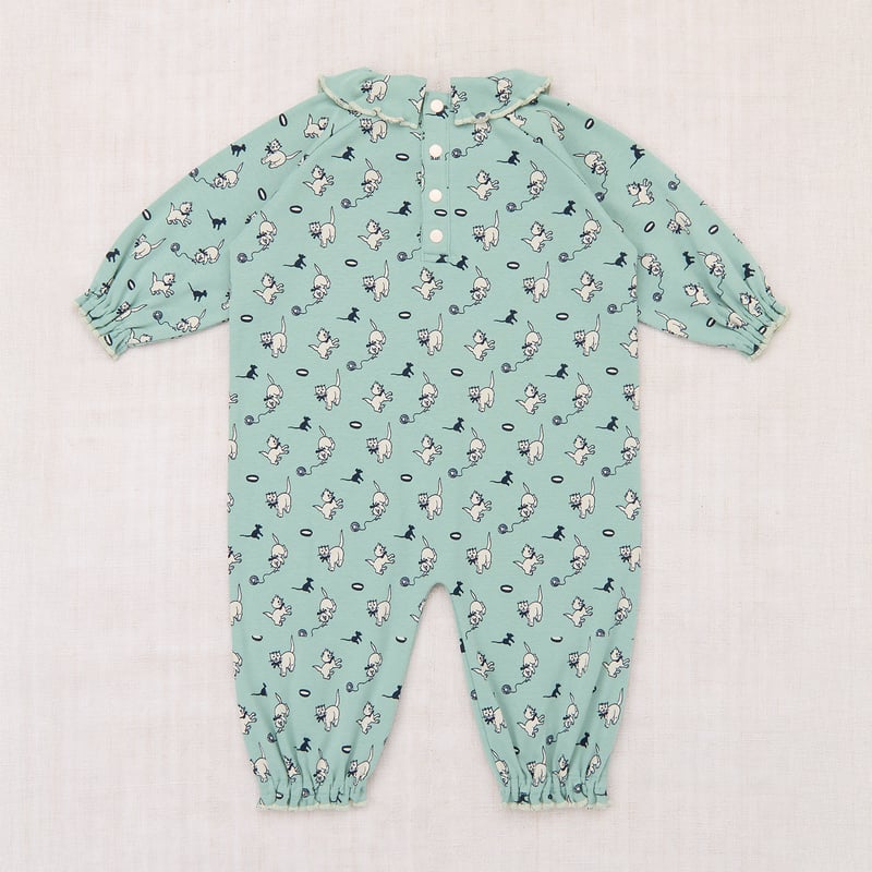 Misha & Puff / Baby Pierrot Onesie - Sage Cat &