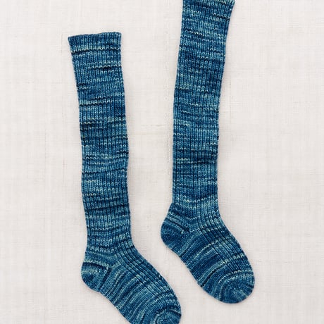 Misha & Puff / Over-Knee Sock - Ocean Space Dye