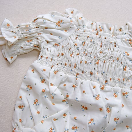 na pa ani / CORO ROMPER - Flower Print Poplin