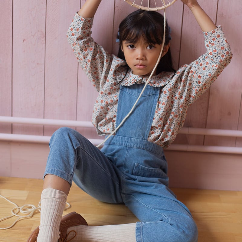 キッズ服女の子用(90cm~)soor ploom Charlie Shortall Denim