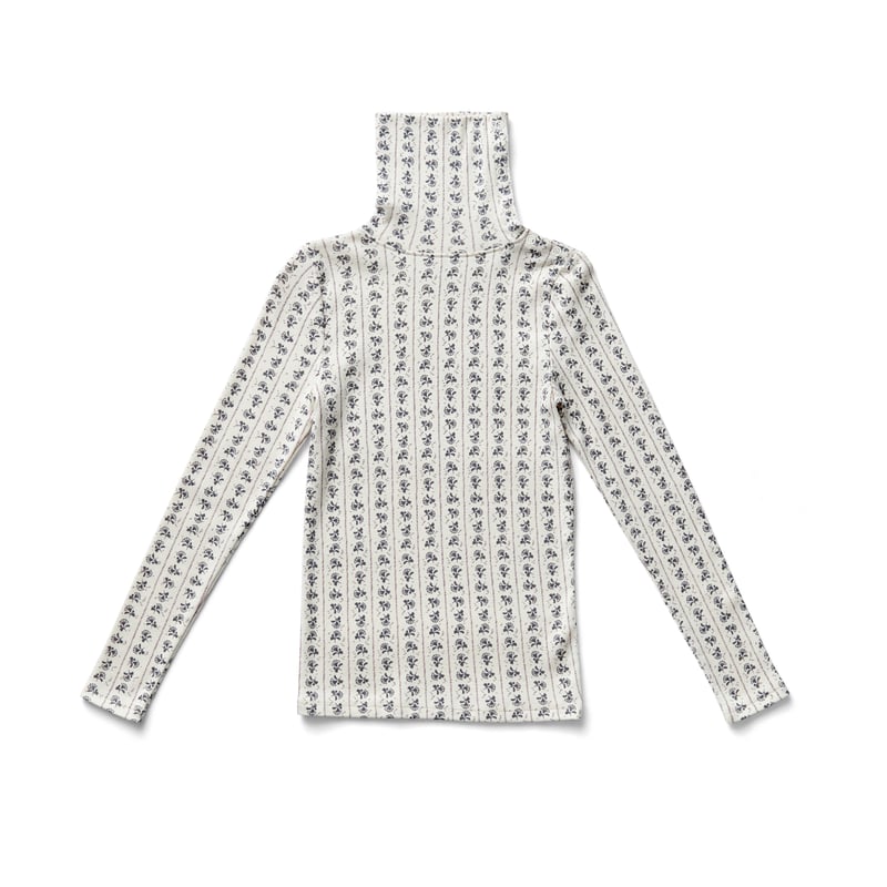 SOOR PLOOM / SNAP TURTLENECK - Thistle Print, D｜長袖カットソー 
