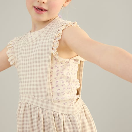 SOOR PLOOM / Frill Tee -  CHICWEED PRINT POINTELLE PANSY