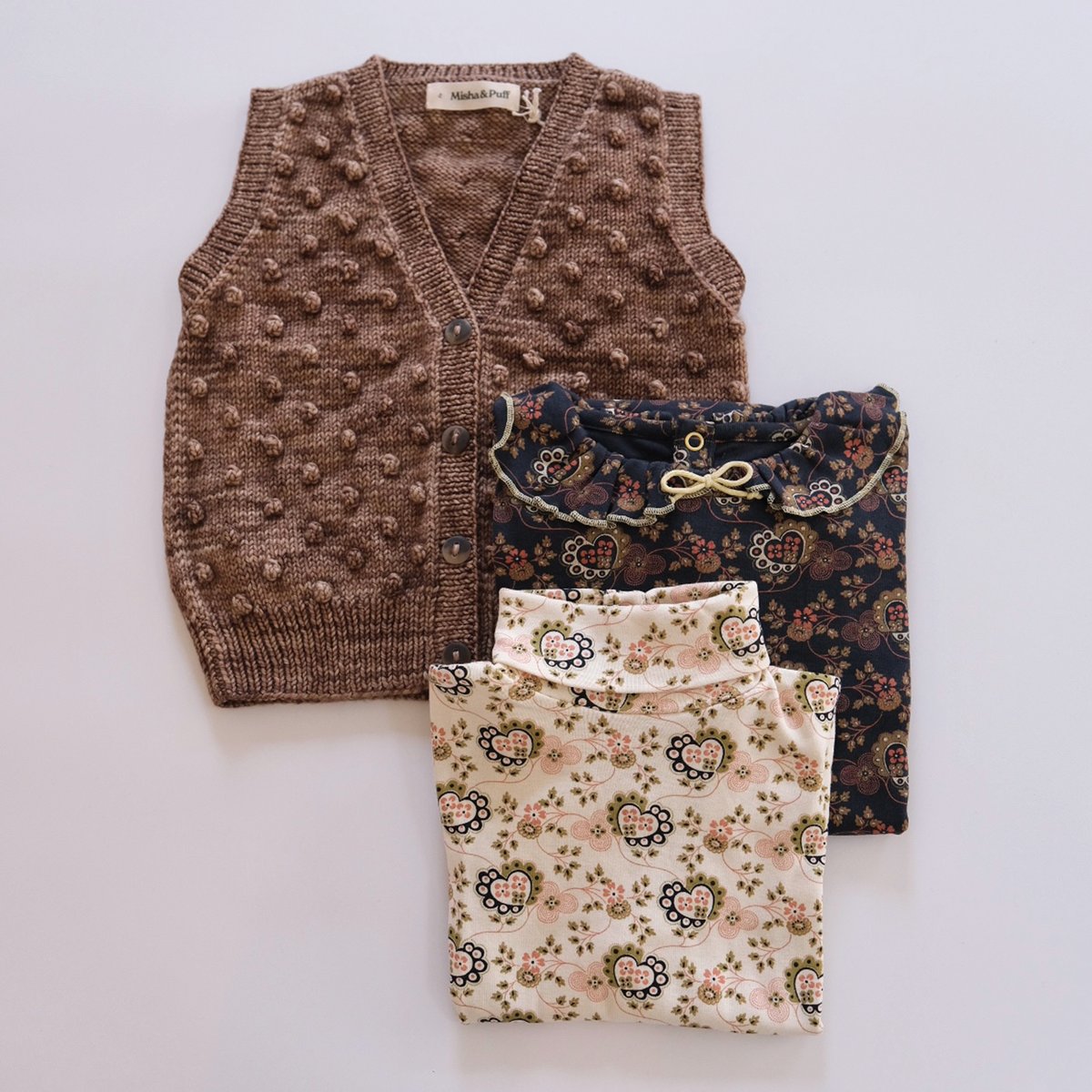 Misha & Puff / Auggie Popcorn Vest - Affogato |