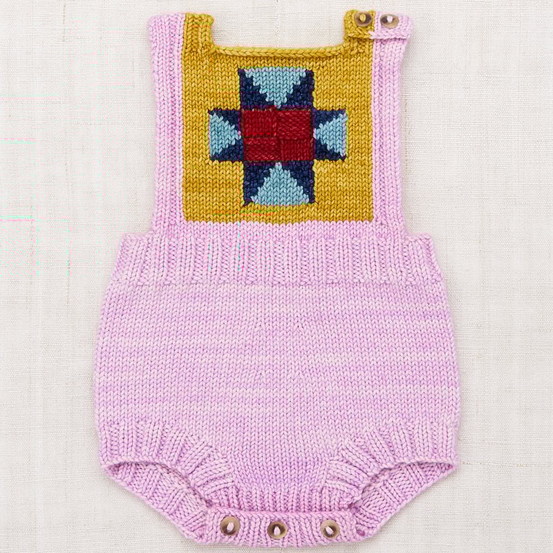 Misha & Puff / Nova Quilt Romper - Pink Lilac | Misha & Puff / Nova Quilt Romper - Pink Lilac |