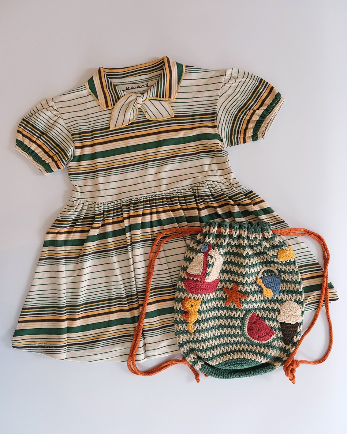 misha＆puff 専用 Misha&Puff Seaside Drawstring Bag/ Lawn | hanakao