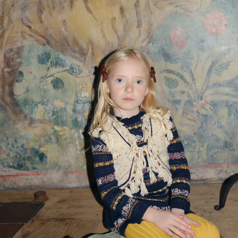 Misha & Puff / Pamela Sweater - Ink Eyelet Ribb