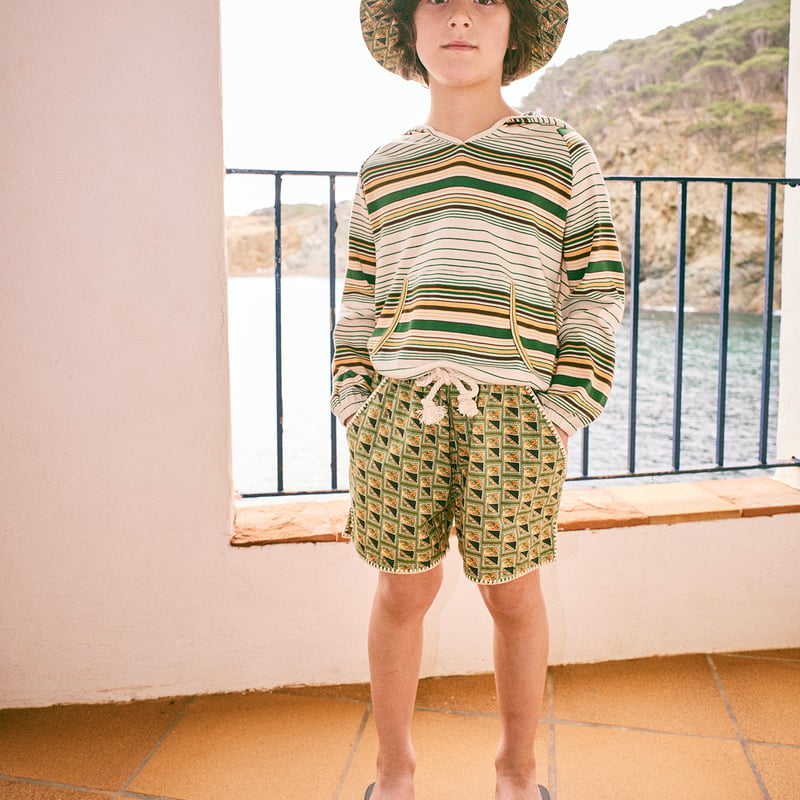 Misha & Puff / Hoodie - Lawn Patio Stripe | hi 