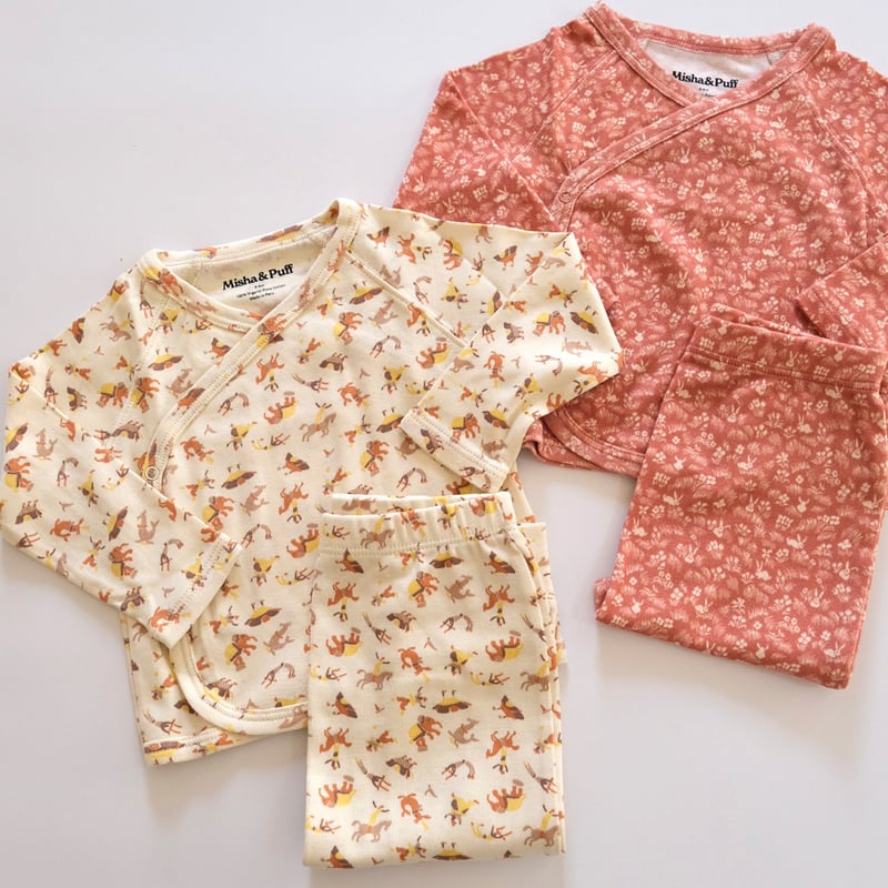 Misha & Puff / Baby Wrap Set - Rosewood Bunny M