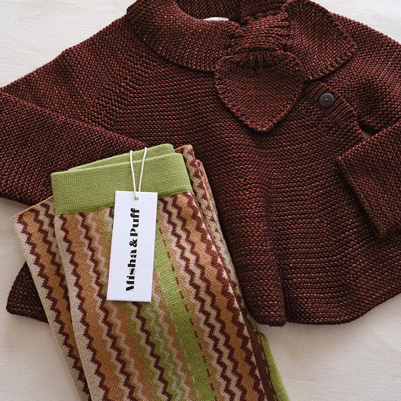 Misha & Puff - misha and puff zigzag Cardigan 3yの通販 by Misha & Puff - misha and puff zigzag Cardigan 3yの通販 by