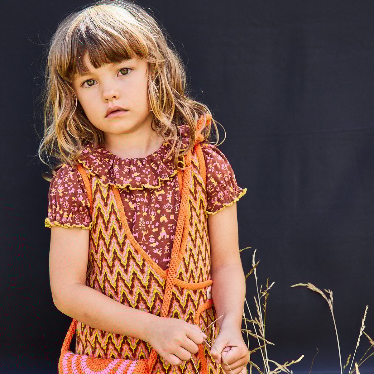 misha&puff Balloon Sleeve Paloma 花柄