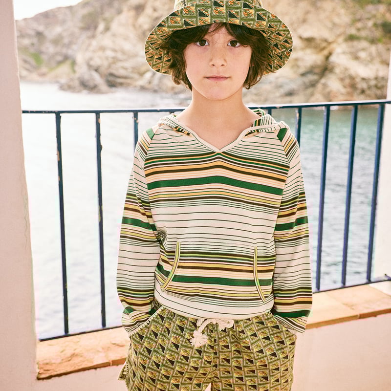 新品】Misha&Puff Hoodie Lawn Patio Stripe