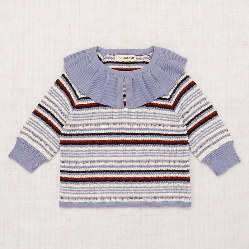 Misha & Puff / Stripe Yves Top - Pewter | hi heidi Misha & Puff / Stripe Yves Top - Pewter | hi heidi