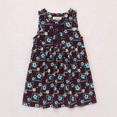 Misha & Puff / Corduroy Agatha Dress - Raisin Windowbox