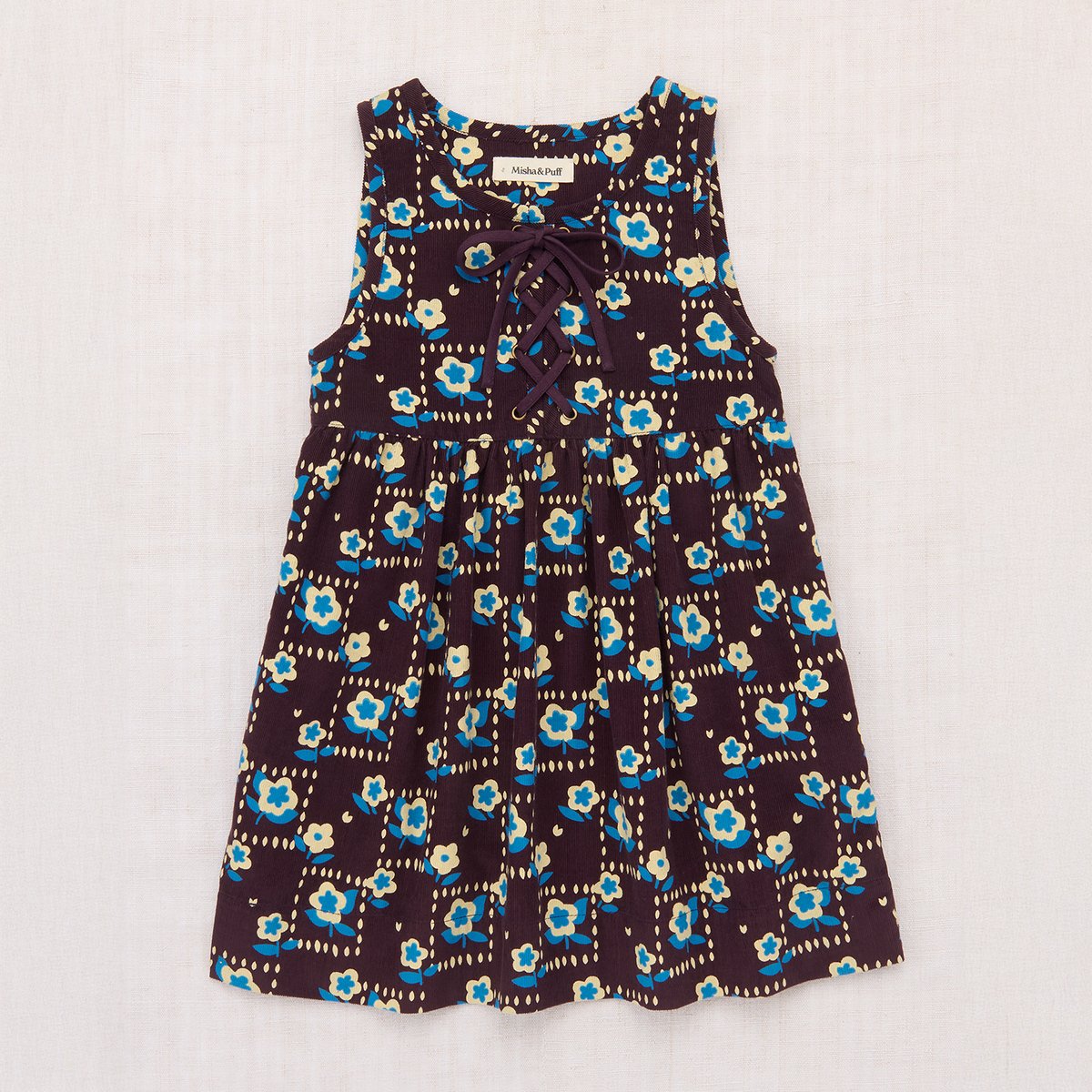 Misha & Puff / Corduroy Agatha Dress - Raisin W