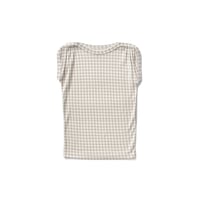 SOOR PLOOM / SUNDAE TEE - Gingham Print, Cloud