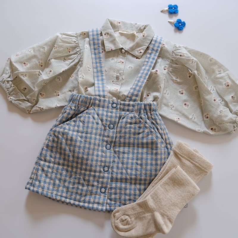 SOOR PLOOM / HARLYN PINAFORE - GINGHAM, OASIS |