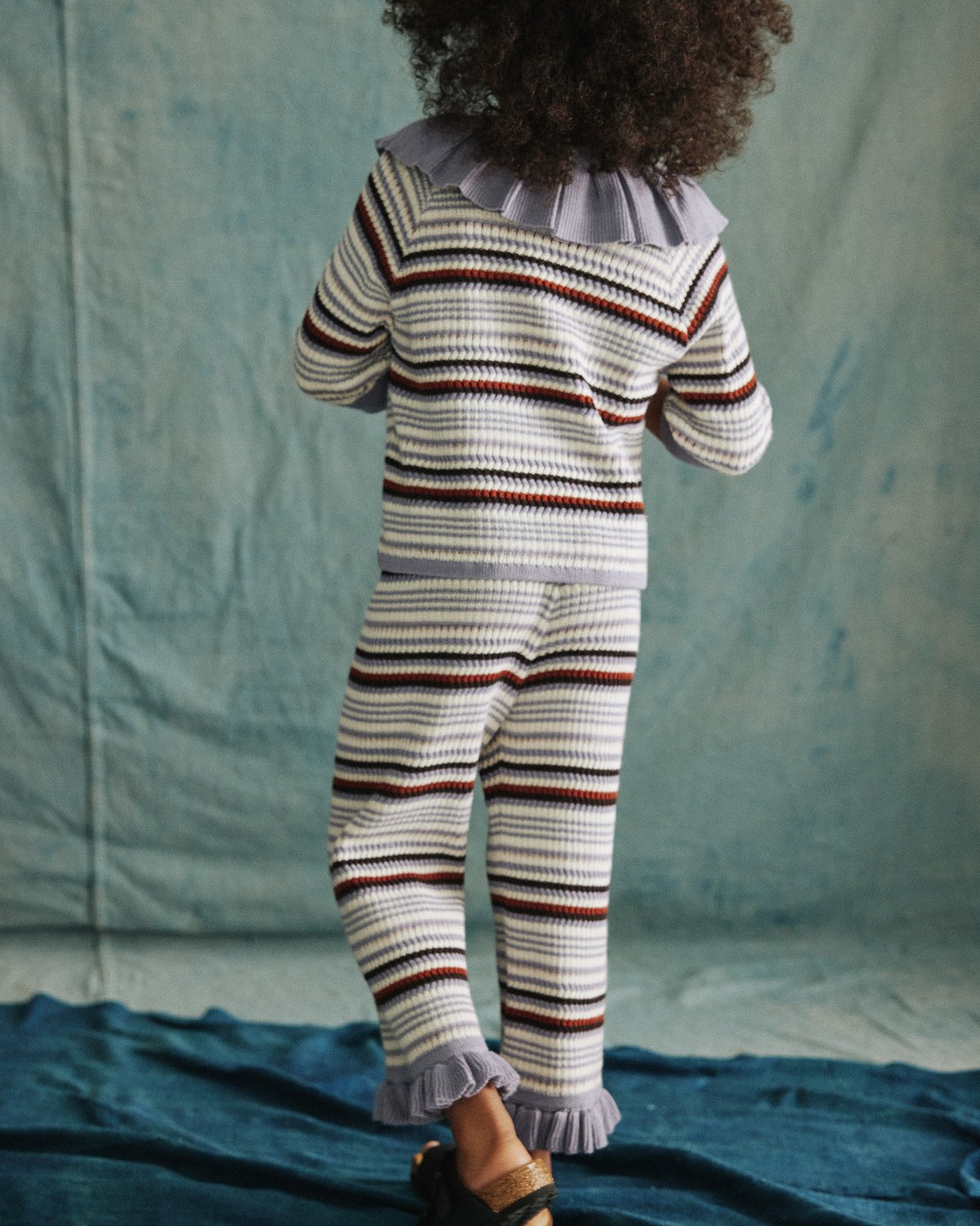 Misha & Puff / Stripe Yves Top - Pewter | hi heidi Misha & Puff / Stripe Yves Top - Pewter | hi heidi