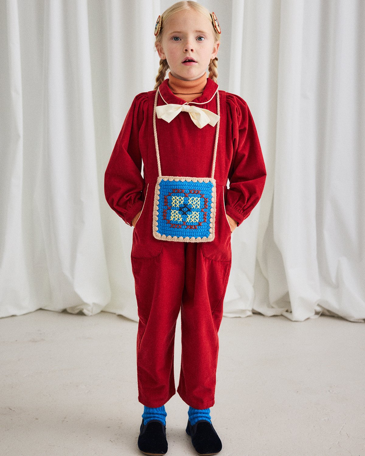 Misha & Puff / Over-Knee Sock - Cerulean | hi h