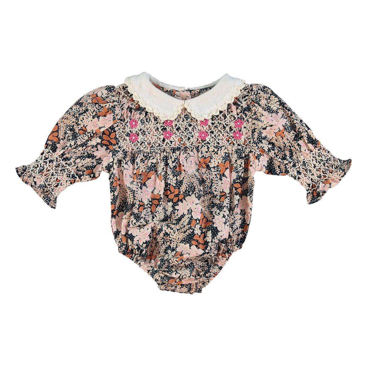 Bebe Organic 花柄ロンパース Bebe Organic 花柄ロンパース