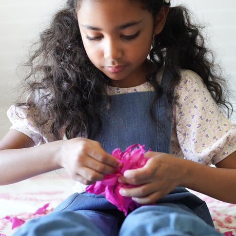 SOOR PLOOM / Balloon Tee-  FLOWER PRESS PRINT, SOY