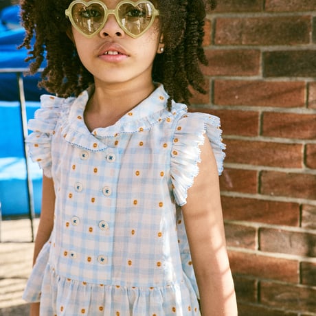 Misha & Puff / VOYAGE SHIRT - BRIGHT SKY BLOSSOM PLAID