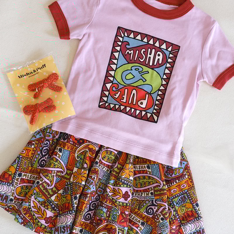 Misha & Puff / Circle Skirt - Red Flame Groovy Misha & Puff / Circle Skirt - Red Flame Groovy