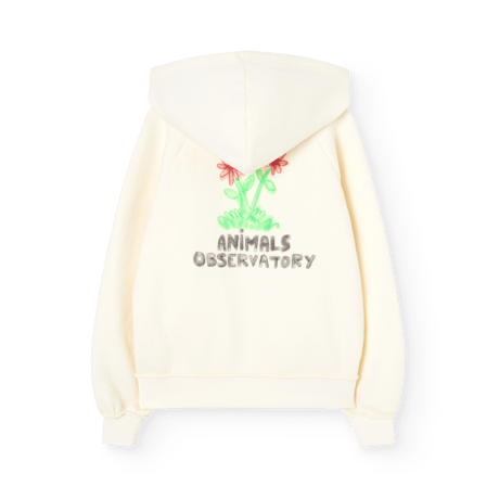 THE ANIMALS OBSERVATORY / BEAVER KID HOODIE - Raw White