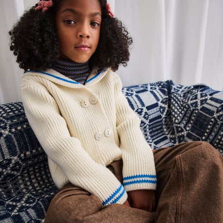 Misha & Puff / Sailor Rib Cardigan - Sugar