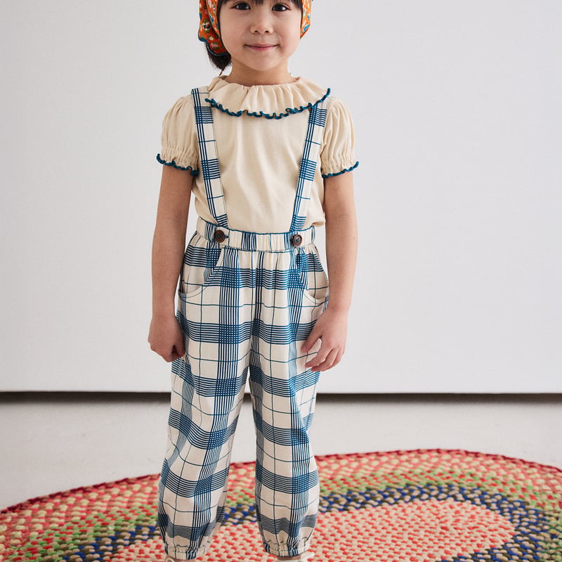 Misha & Puff / Suspender Pant - Prussian Blue P