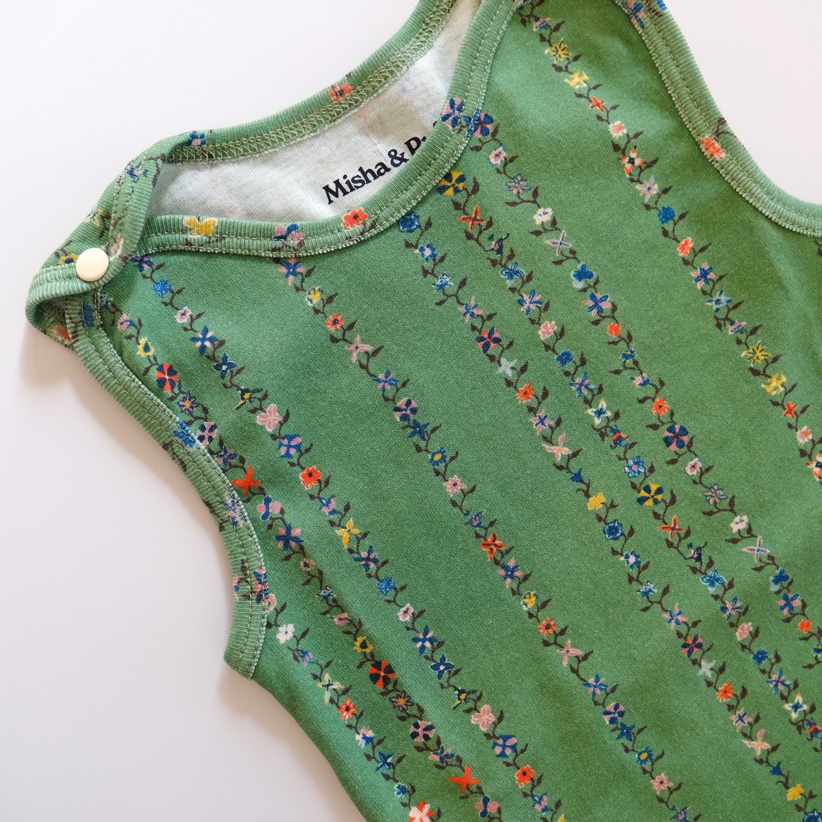 Misha & Puff / Snap Overall - Jadeite Little Bo